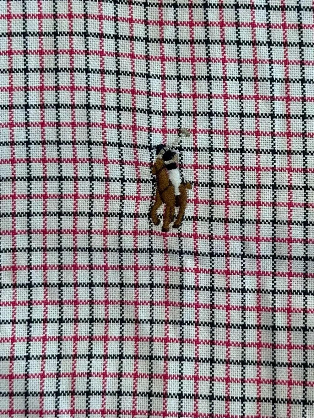 Polo Ralph Lauren Boys Pink Black Plaid Button Down Shirt 10-12 cotton